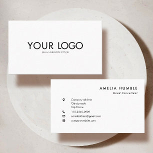 Custom Rectangular Logo Business card template