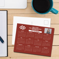 Custom Red 2027 Company Calendar Business