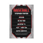 Custom Red Baseball Trading Card Baseball Player