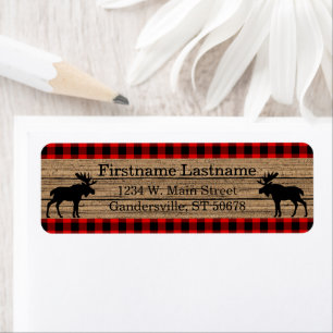 Custom Red Black Country Check Plaid Pattern