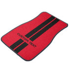 Custom Red & Black Racing Stripes Gift
