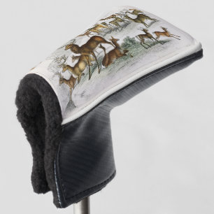 Custom Red Deer Hart, Hind, Roebuck, Musk Deer Golf Head Cover