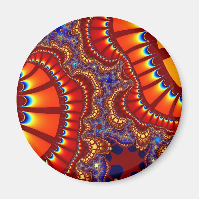 Custom Red Orange Remix Magnet (Front)