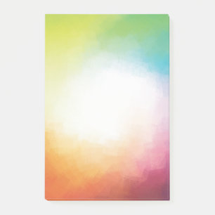 Custom Red Orange Yellow Blue Purple Green Colours Post-it Notes
