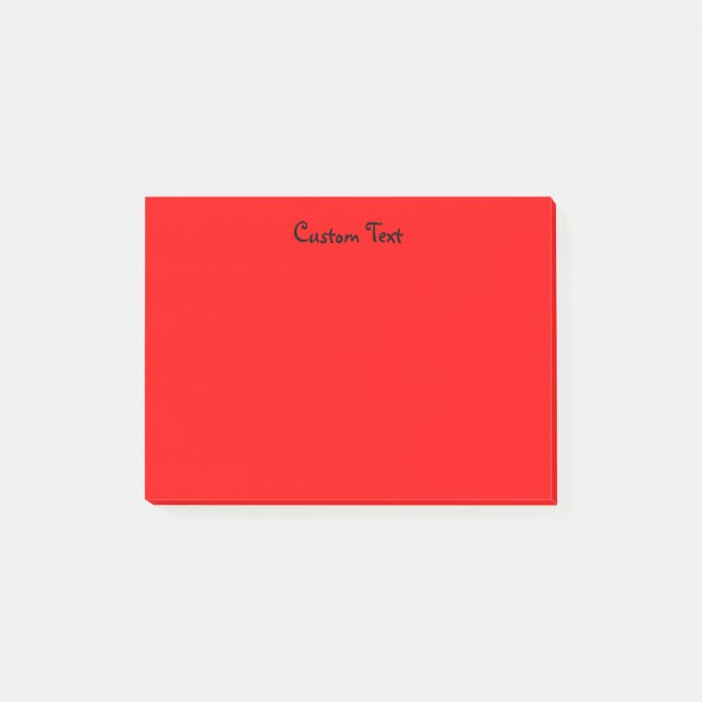 Custom Red Post-it Notes (Front)
