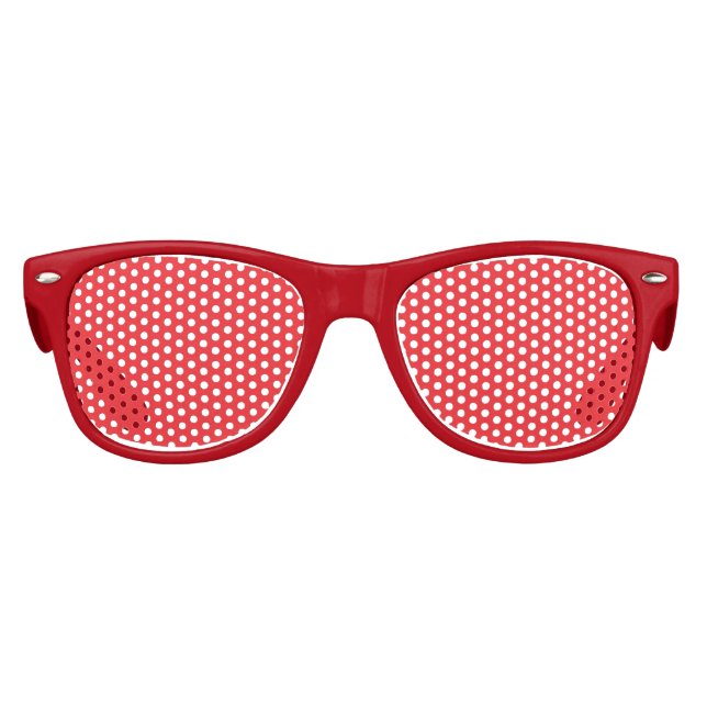 Custom Red Retro Sunglasses – Kids Party Favour (Front)