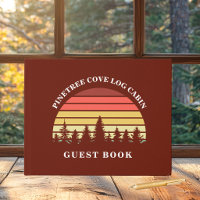 Custom Red Sunset Log Cabin Lake House