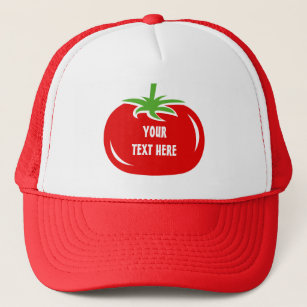 Custom red tomato trucker hat   Funny caps