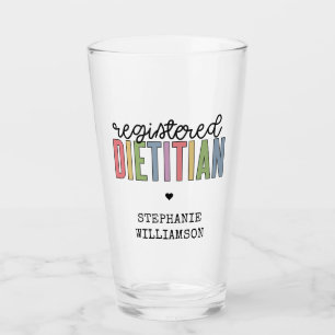 Custom Registered Dietician Multicolored RD Glass