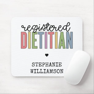 Custom Registered Dietician Multicolored RD Mouse Pad