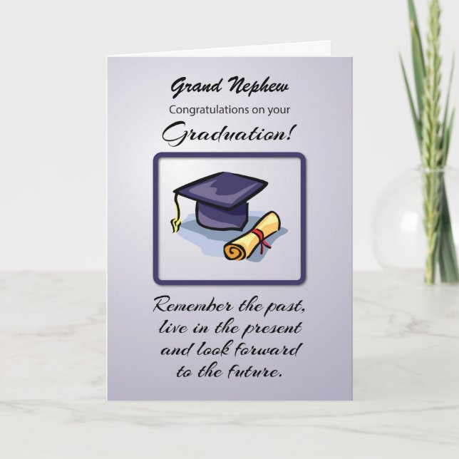 Custom Relation, Graduation, Remember the Past Card (Front)