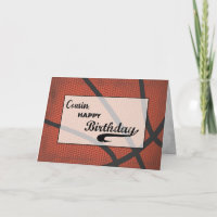 Custom Relationship Cousin Basketball Birthday