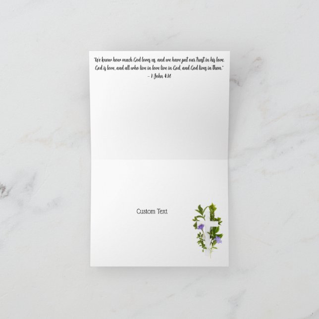 Custom Religious Thinking of You Card (Inside)