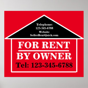 Custom RENT BY OWNER Real Estate For Rent  Poster