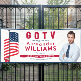 Custom Republican GOTV Rally Election Patriotic Banner