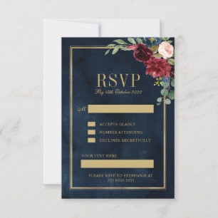 custom request RSVP card