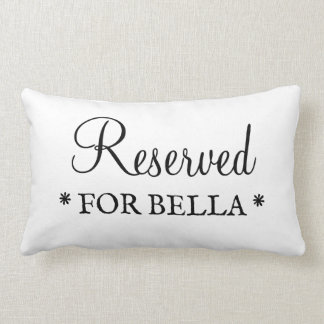 Custom Reserved for the cat add your pet's name Lumbar Pillow
