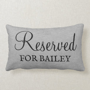 Custom Reserved for the Dog personalized funny  Lumbar Pillow