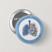 Custom Respiratory Therapist Floral Lungs Gift