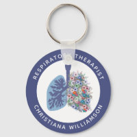 Custom Respiratory Therapist Floral Lungs