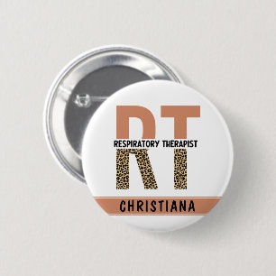 Custom Respiratory Therapist RT Gift 2 Inch Round Button