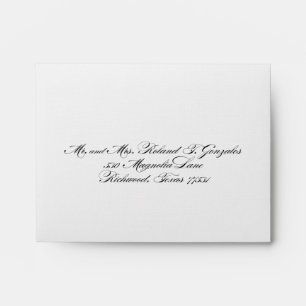 Custom_Response Card Envelope Black/Off White