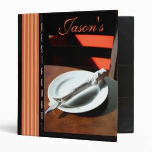 Custom Restaurant Binder