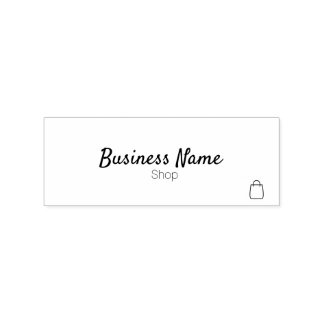 Custom retail shop store design rubber stamp