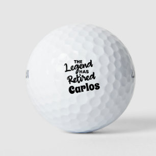 Custom retirement gift golf ball set
