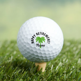 Custom retirement gift golf ball set for golfers