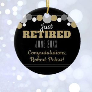 Custom retirement ornament