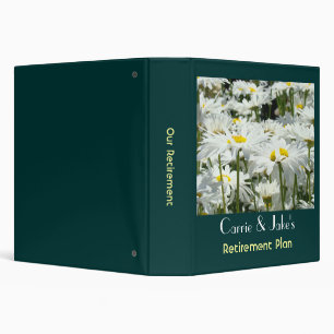 Custom Retirement Plan binder Add Your Name Daisy