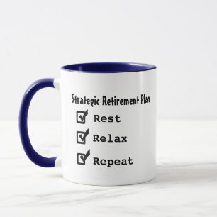 Custom Retirement Quotes, Jokes, Retiree Pun funny Mug