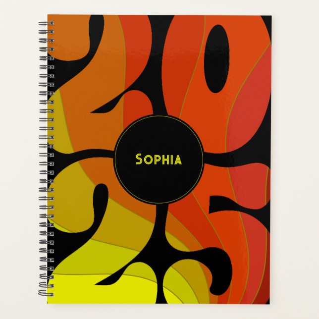 Custom Retro 2025 Planner (Front)