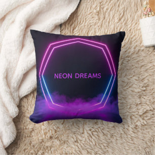 Custom Retro 80s Synthwave Personalized Pillow