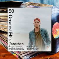 Custom Retro Album Cover Music 50th Birthday