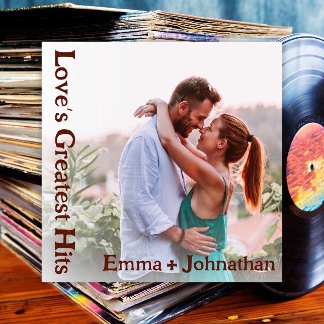 Custom Retro Album Cover Music Wedding Invitation (Creator Uploaded)