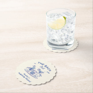 Custom Retro Bachelorette Party Decor Coasters