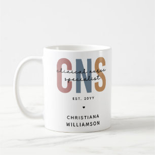 Custom Retro CNS Clinical Nurse Specialist Coffee Mug