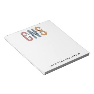 Custom Retro CNS Clinical Nurse Specialist Notepad