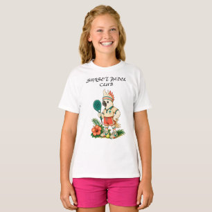 Custom Retro Cockatoo Junior Padel Club Kids T-Shirt