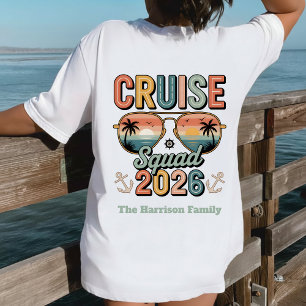 Custom Retro Cruise Squad 2026 Family Vacation  Tri-Blend Shirt