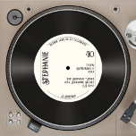 Custom Retro Faux Vinyl Record Music 40th Birthday Invitation<br><div class="desc">👉 Celebrate your birthday with this vintage themed faux vinyl record 40th birthday party invitation! This totally retro design will certainly put a smile on your face! - Simply click to personalize this design 🔥 My promises - This is unique - designed by me! - It is designed with you...</div>
