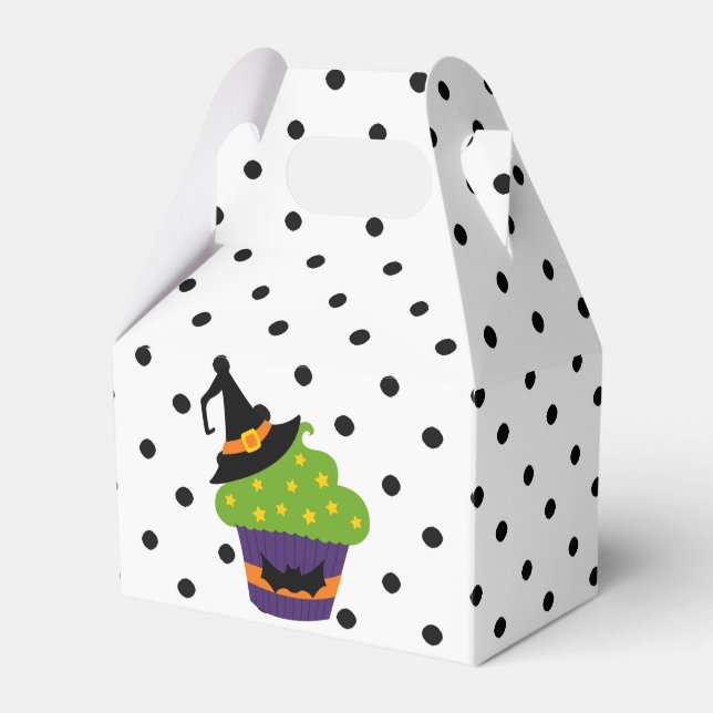 Custom Retro Funky Halloween Favor Box (Front Side)