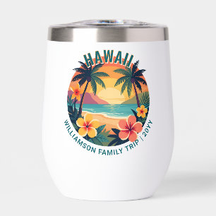 Custom Retro Hawaii Tropical Vacation Family Trip
