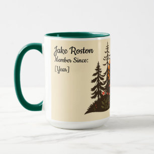 Custom Retro Hiking Club 70s Style Adventure Mug
