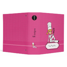 Custom Retro Illustrated Recipe Binder