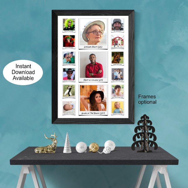 Custom Retro Photo Collage And Text  Poster (Creator Uploaded)