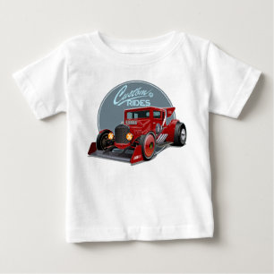 Custom retro race car concept baby T-Shirt