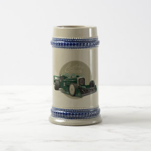 Custom retro race car concept beer stein